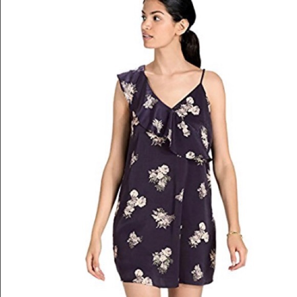 NEW NWT Lucky Brand Dress Blue Floral - Picture 1 of 4